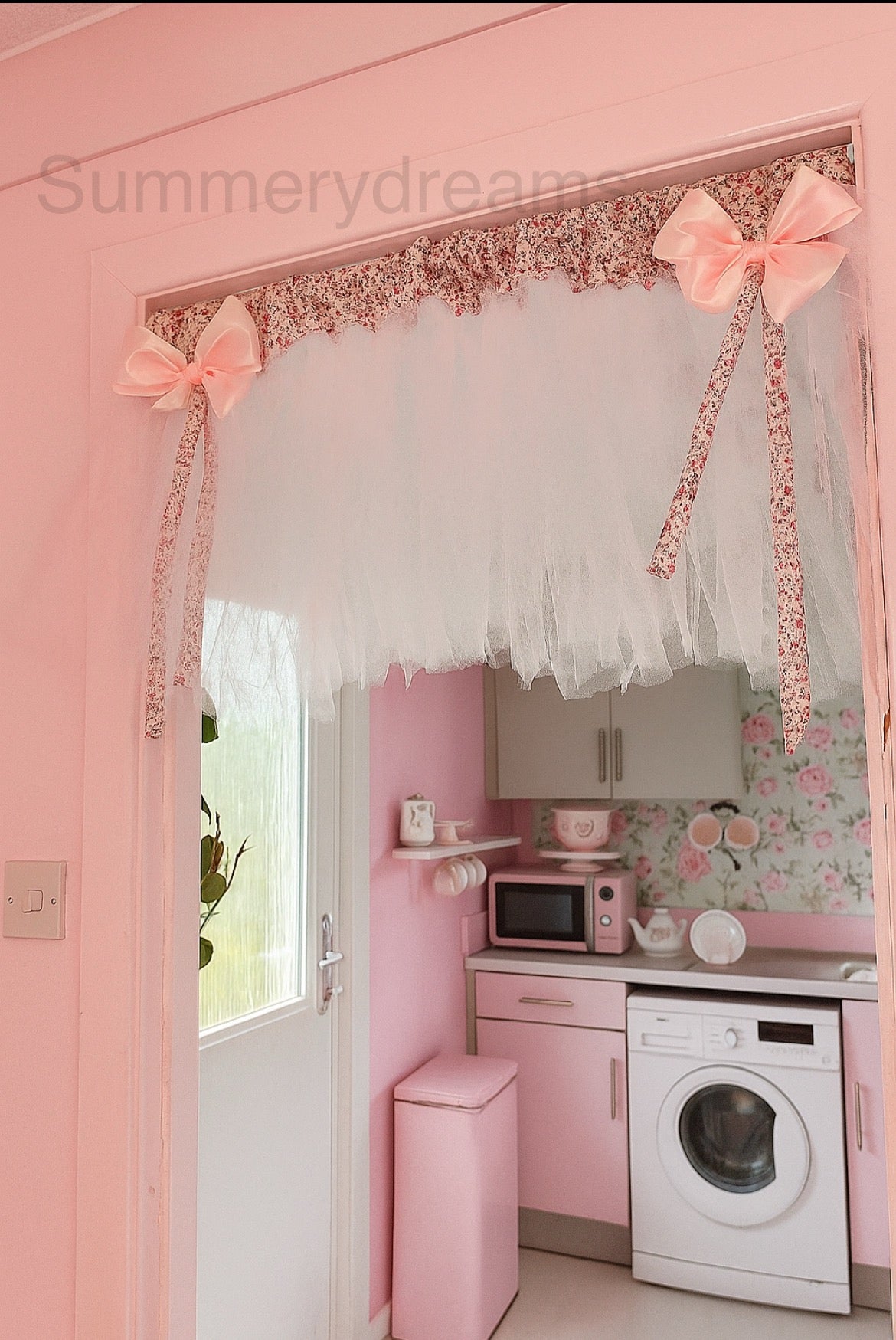 Fairytale Tulle Coquette bow curtain valance