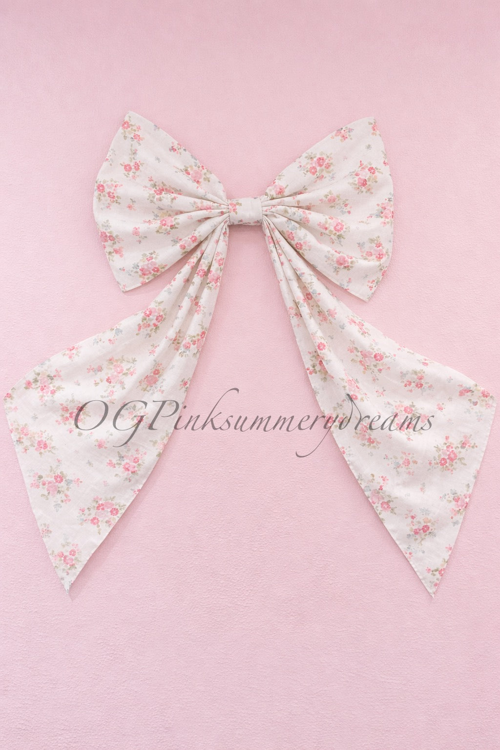 Large floral bow -Handmade to order