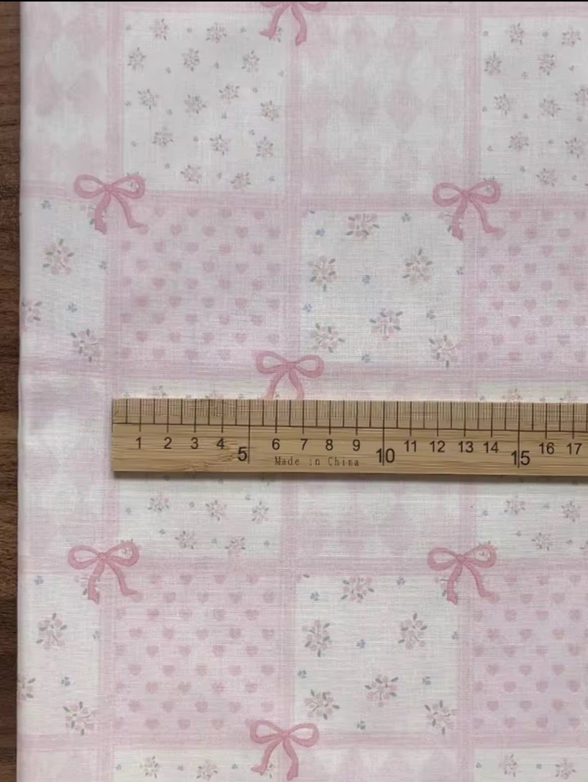 Fabric bow wall decor -wired