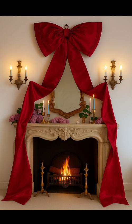 Classic Red satin Bow