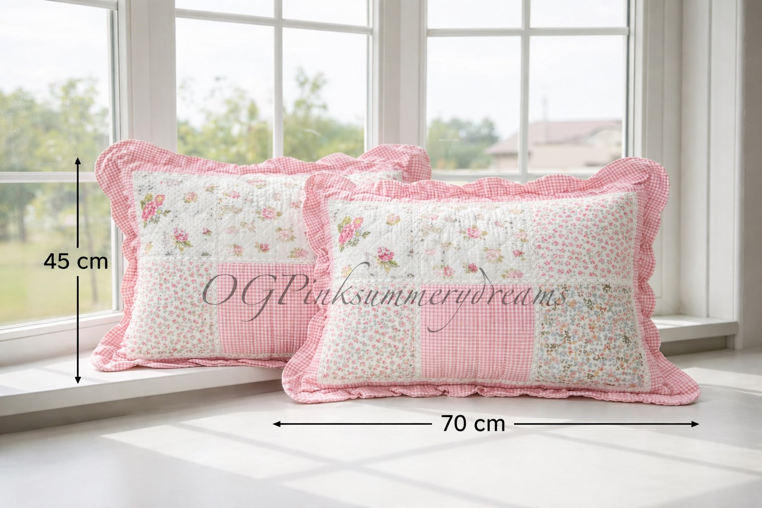 Cotton cushion covers pair