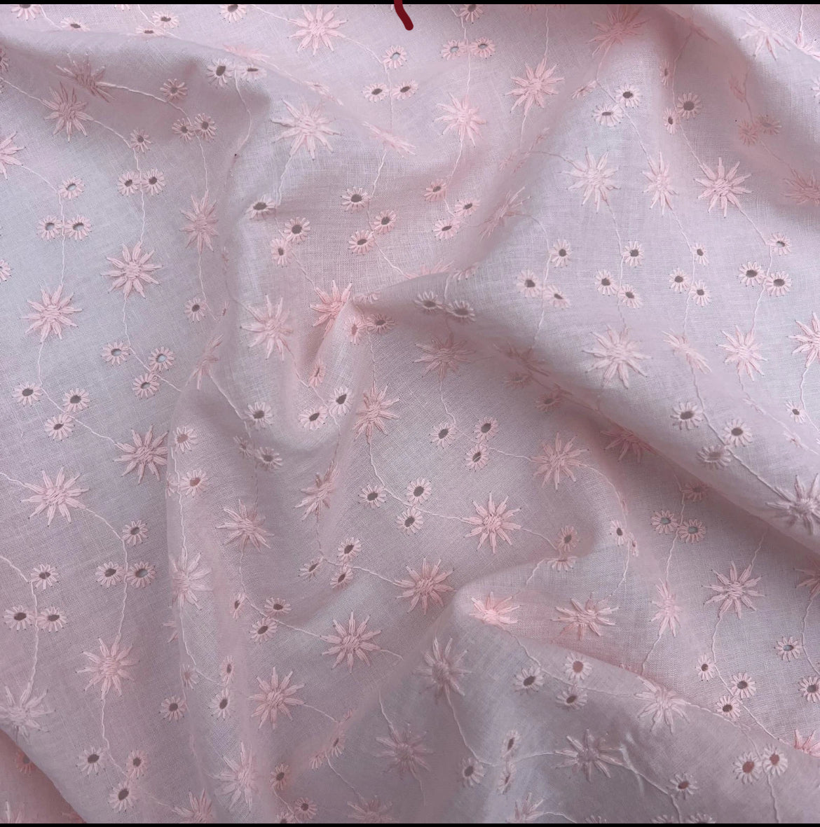 Fairytale pink embroidered curtain