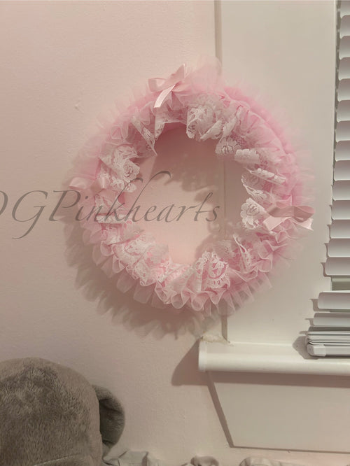 Coquette lace wreath