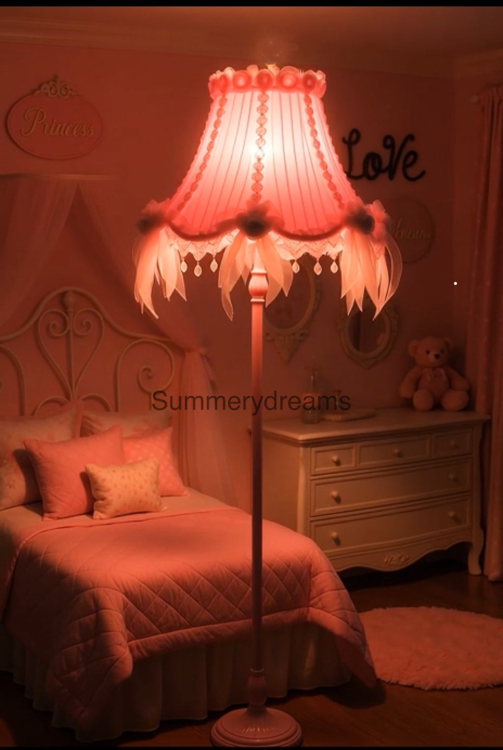 Pink Luxury Mansion Lampshade