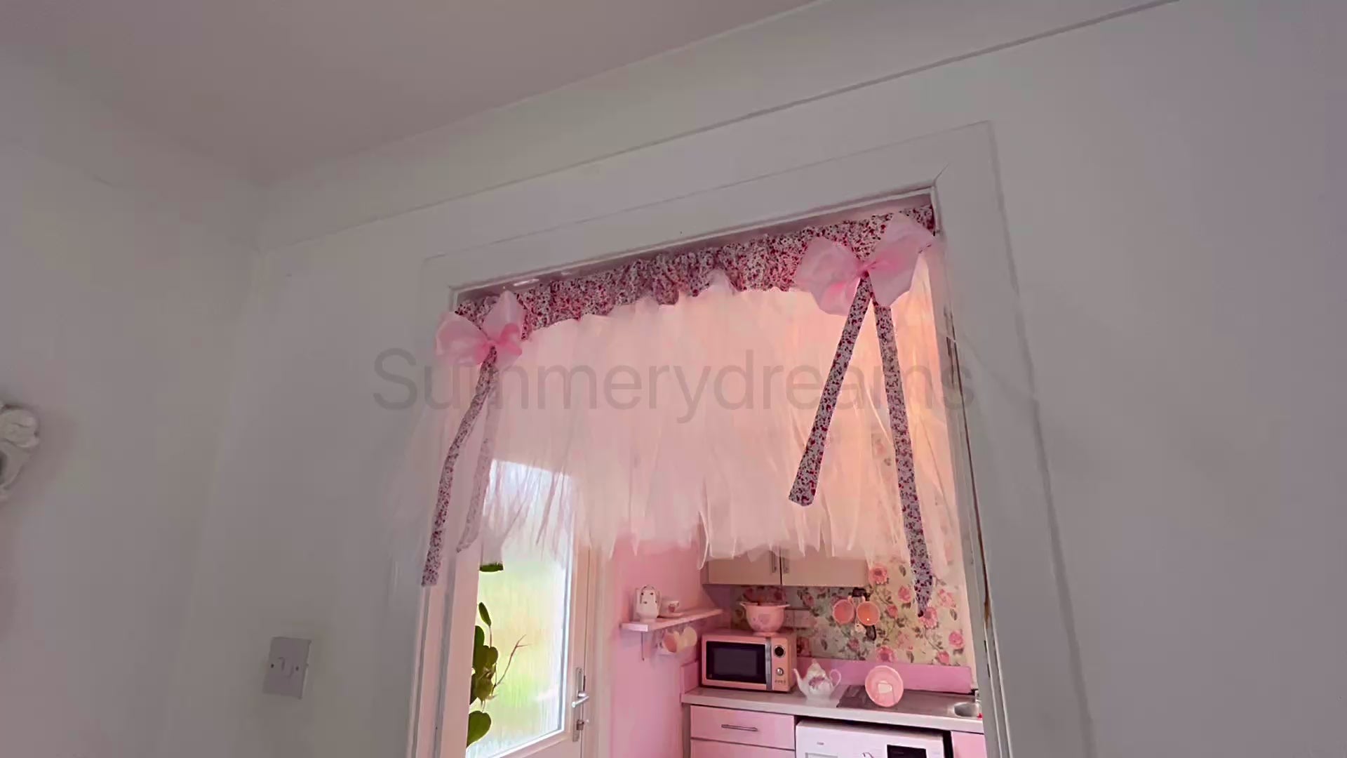Fairytale Tulle Coquette bow curtain valance